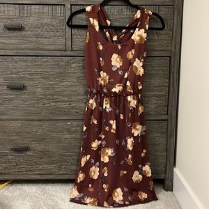 Kaileigh Maroon Dress
